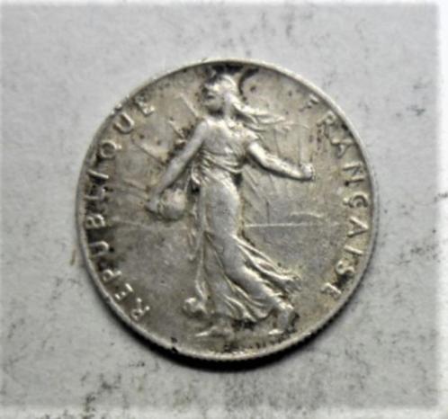 Zilveren munt Frankrijk 50 kt 1917 sower, Postzegels en Munten, Munten | Europa | Niet-Euromunten, Losse munt, Frankrijk, Zilver