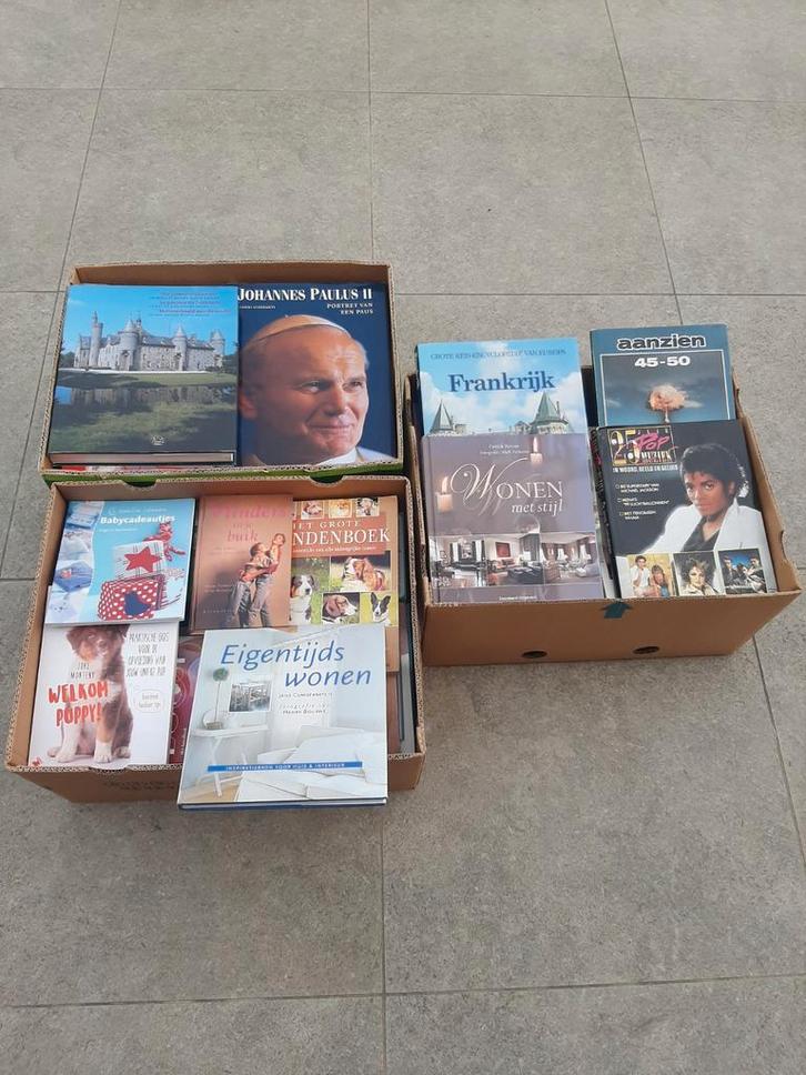 Boeken nederlandstalig 1€ /stuk of 5€ / doos, Boeken, Overige Boeken, Gelezen, Ophalen of Verzenden