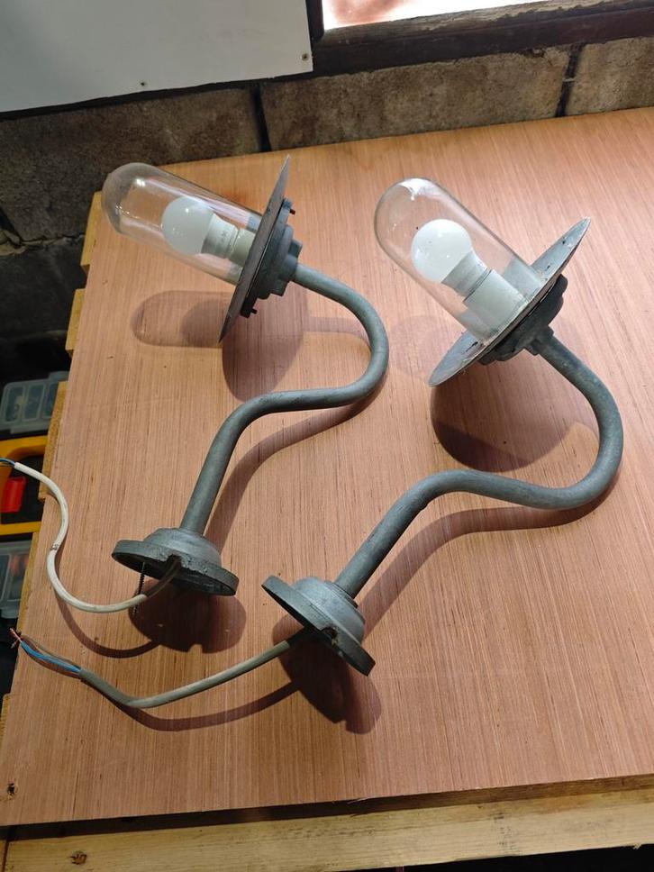 Applique murale industrielle vintage – Made in England – mét, Antiquités & Art, Antiquités | Éclairage, Enlèvement