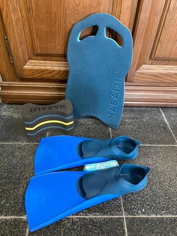 Zwemvliezen maat 40-41 + zwemplank + pull buoy Nabaiji beschikbaar voor biedingen