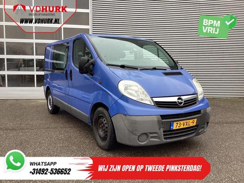 Opel Vivaro 2.5 CDTI 115 pk DC Dubbel Cabine MARGE 2x Schuif, Auto's, Bestelwagens en Lichte vracht, Bedrijf, ABS, Airconditioning