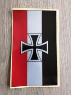 Sticker Duitse vlag 8 op 13 cm, Ophalen of Verzenden