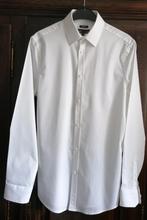 Wit hemd met lange mouwen slim fit van Iveo JBC, S, Kleding | Heren, Overhemden, Ophalen of Verzenden, Zo goed als nieuw, Wit