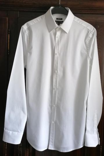 Wit hemd met lange mouwen slim fit van Iveo JBC, S beschikbaar voor biedingen