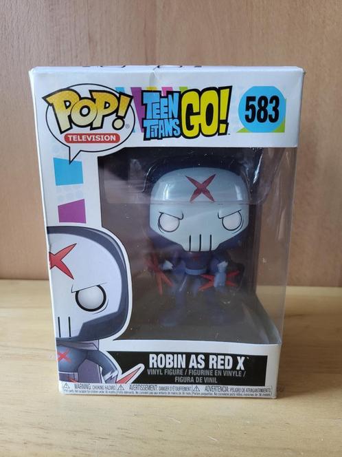 Figurine Funko Pop Robin as Red X (Teen Titans Go) – 583, Collections, Statues & Figurines, Utilisé, Humain, Enlèvement
