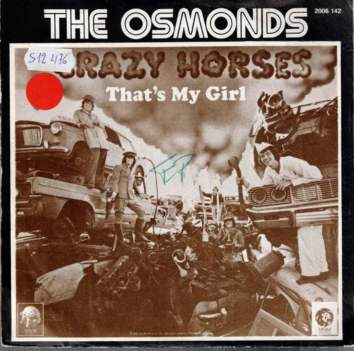 vinyl  7"    -   The Osmonds – Crazy Horses, Cd's en Dvd's, Vinyl | Overige Vinyl, Overige formaten, Ophalen of Verzenden