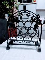 Porte - bouteilles en fer forgé pour 10 bouteilles H 53 cm, Maison & Meubles, Enlèvement, Comme neuf