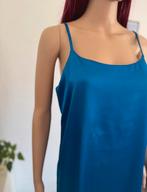 Beautiful satin slip dress (size S/M) new, Maat 38/40 (M), Blauw, Nieuw, Ophalen of Verzenden