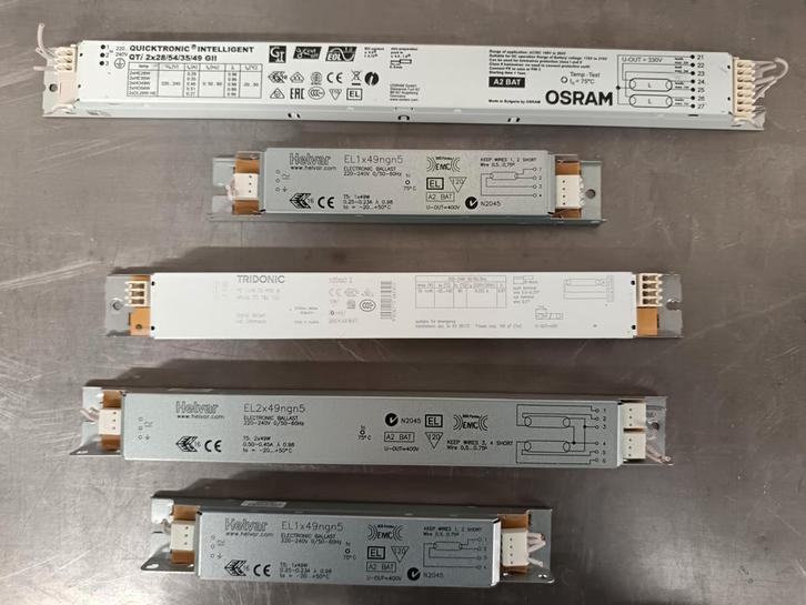 Osram / Tridonic / Helvar - diverse ballasten, Doe-het-zelf en Bouw, Elektriciteit en Kabels, Gebruikt, Ophalen of Verzenden