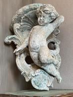 Wandconsole console muurconsole decoratie putti patina, Ophalen of Verzenden