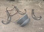 Bloempot met hanger muurbevestiging hangbloempot bloembak, Tuin en Terras, Ophalen of Verzenden, Gebruikt