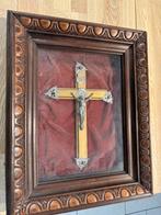 Kruisbeeld in kader, Antiek en Kunst, Ophalen