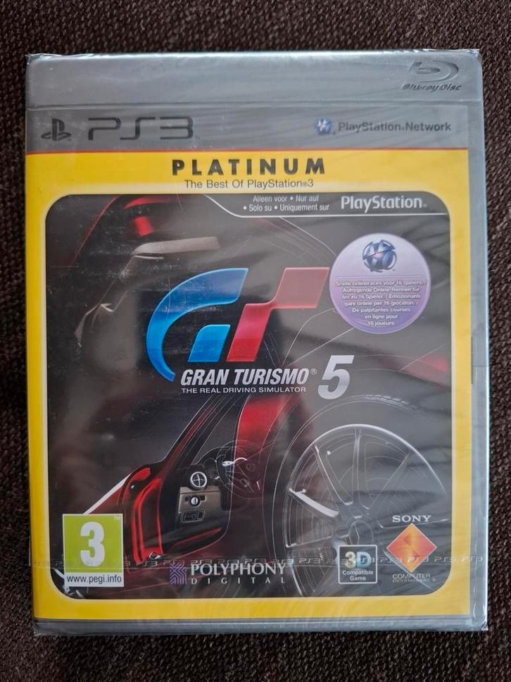 PS3 Gran Turismo 5 NOUVEAU SCELLÉ, Consoles de jeu & Jeux vidéo, Jeux | Sony PlayStation 3, Comme neuf, Enlèvement ou Envoi