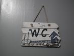 Decoratieve houten toiletplaat (22 x 12 cm), Verzenden, Zo goed als nieuw