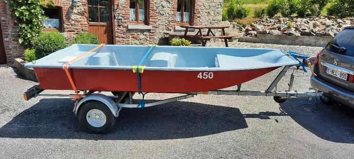 Ruilboot met trailer voor karting of onderdelen, Sport en Fitness, Karting, Zo goed als nieuw, Kart, Ophalen