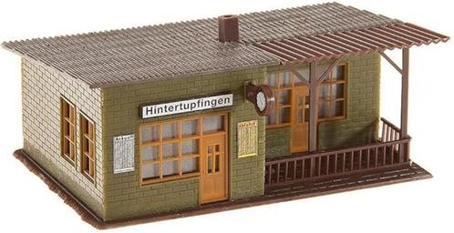 Bouwpakket | treinstation gebouw model | Nieuw, Hobby en Vrije tijd, Modeltreinen | H0, Nieuw, Brug, Tunnel of Gebouw, Overige merken