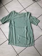 Muntgroene damesblouse korte mouwen Camaieu 36, Camaïeu, Taille 36 (S), Vert, Porté