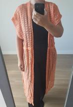 Kanten Lange Vest Oranje M-L Ongedragen, Verzenden, Maat 42/44 (L), Nieuw, Oranje