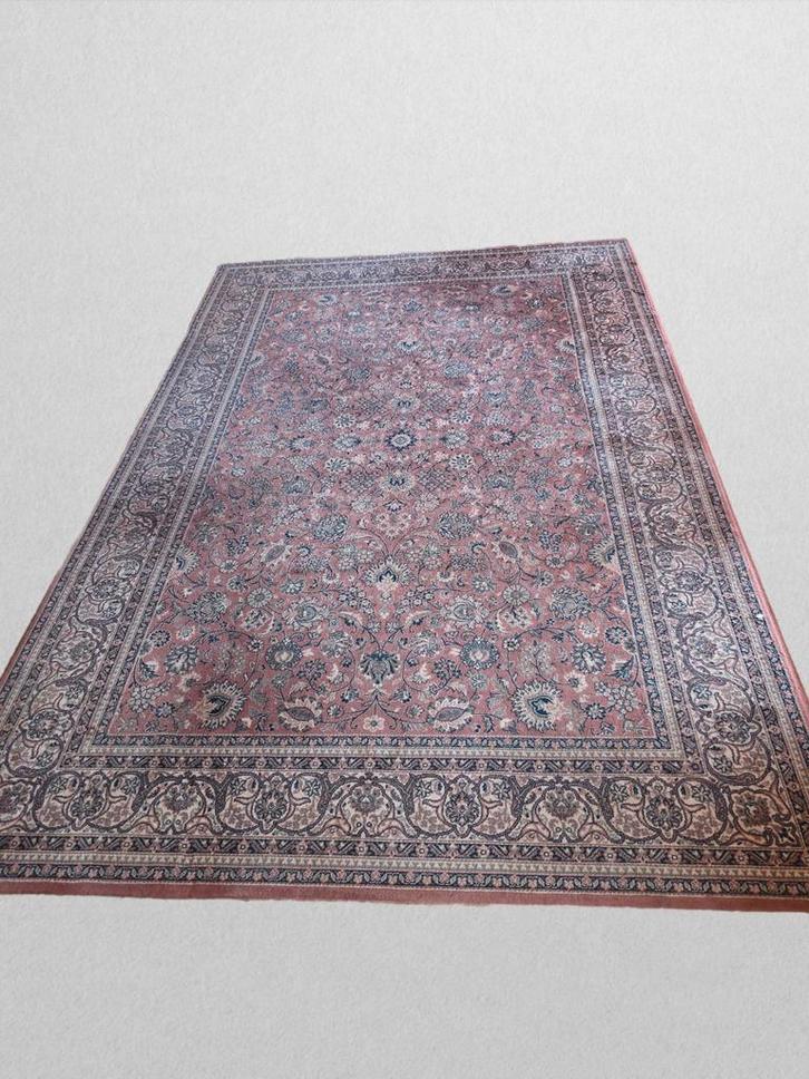 Klassiek Karachi vloerkleed – 200 x 300 cm, Maison & Meubles, Ameublement | Tapis & Moquettes, Crème, Rouge, Enlèvement