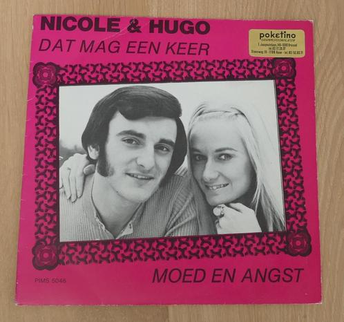 7"  Nicole & Hugo ‎– Dat Mag Een Keer / Moed En Angst, Cd's en Dvd's, Vinyl Singles, Zo goed als nieuw, Single, Nederlandstalig
