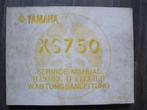 Documentatie 4B Yamaha Service manual voor de XS750, Ophalen of Verzenden, Gebruikt