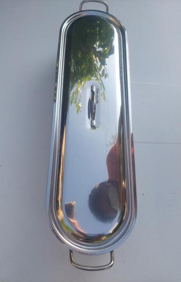 Poissonnière ou Casserole géante 62cm 10litres NEUVE, Neuf, Inox, Enlèvement ou Envoi, Plaque céramique