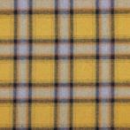 Promo! 6118) 145x50cm Tissu de mode chaud carreaux jaune, 120 cm of meer, Geel, Nieuw, Ophalen of Verzenden