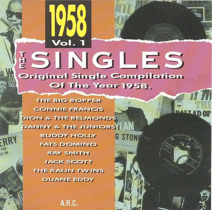 CD * THE SINGLES - 1958 Vol. 1 - ORIGINAL COMPILATION 1958, CD & DVD, CD | Pop, Comme neuf, 1960 à 1980, Enlèvement ou Envoi