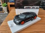 Minichamp 1/18 Bugatti veyron Super sport Zwart Metallic, Ophalen of Verzenden, Zo goed als nieuw, Auto, MiniChamps