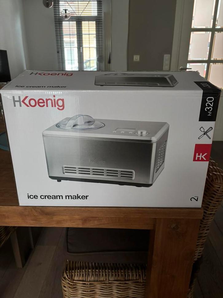 Ijsmachine H.Koenig HF320 - 2 liter - 180W, Elektronische apparatuur, IJsmachines, Nieuw, Zelfvriezend, Ophalen