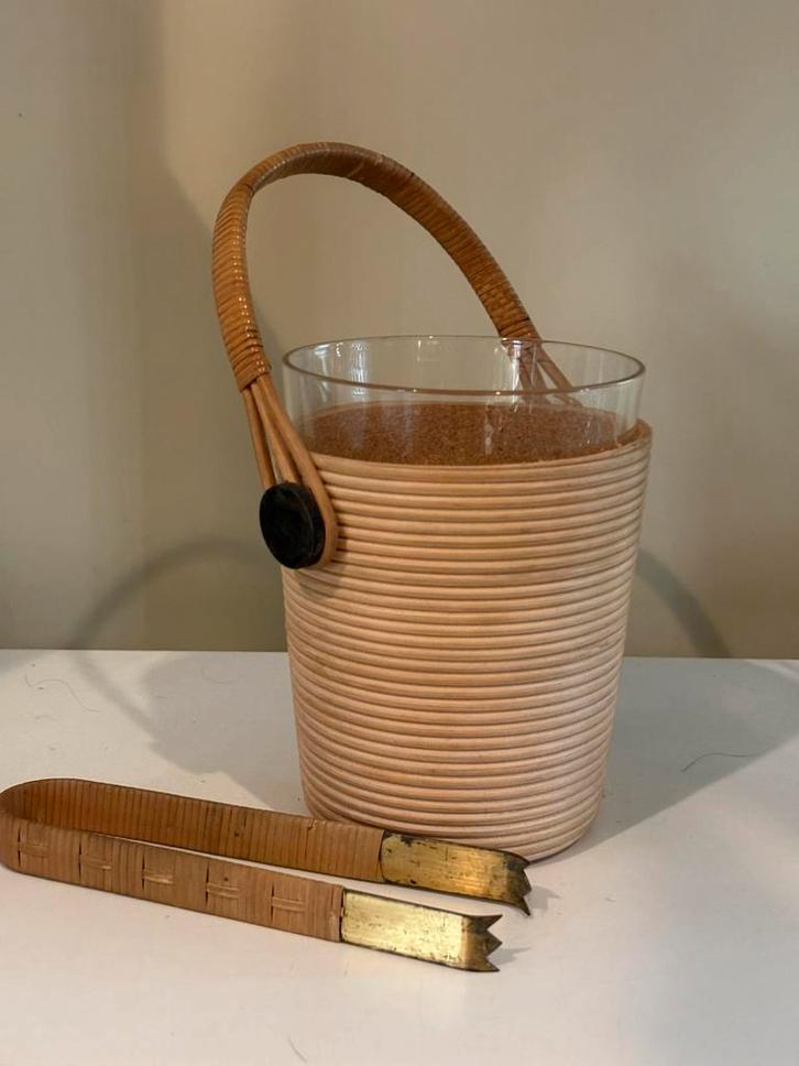 Vintage ijsemmer en tang KAJ FRANCK, Antiek en Kunst, Curiosa en Brocante, Ophalen of Verzenden