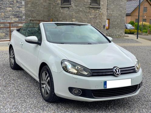 Volkswagen Golf Cabriolet 1.6 TDi 1eMain Cuir LED Xénon GPS, Autos, Volkswagen, Entreprise, Achat, Golf, ABS, Airbags, Air conditionné