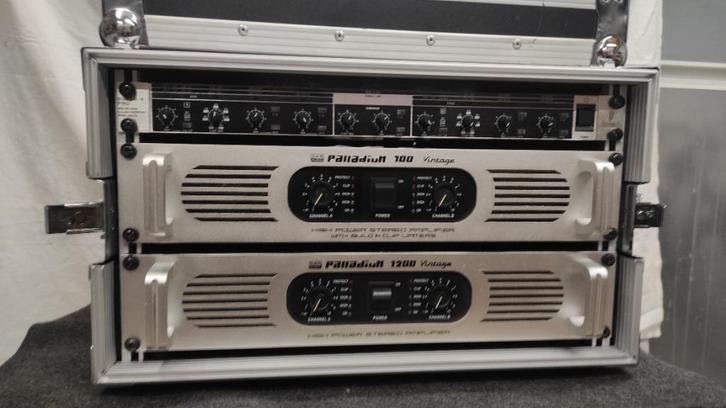 DAP Palladium versterkers in rack, Audio, Tv en Foto, Professionele apparaten, Gebruikt, Audio, Ophalen
