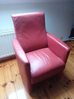 Rode leren stoelen, Huis en Inrichting, Ophalen, Rood, Leer, Twee