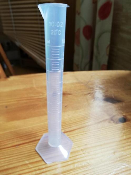 7 Maatcilindersl van 10 ml, schaalverdeling elke 0,2 ml. PP, Hobby en Vrije tijd, Overige Hobby en Vrije tijd, Nieuw, Ophalen of Verzenden