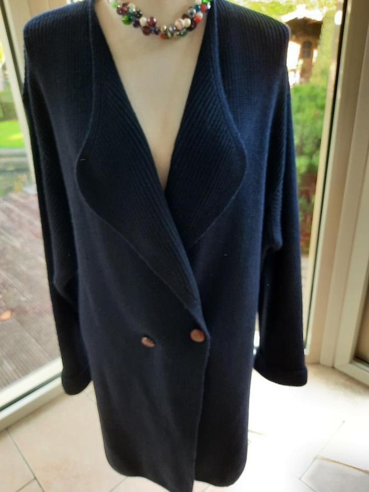 Mooi vest/jas GERRY WEBER - Xl/XXL, Kleding | Dames, Truien en Vesten, Zo goed als nieuw, Maat 46/48 (XL) of groter, Blauw, Ophalen of Verzenden