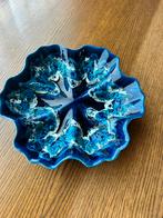 Moderne blauwe schaal, Antiek en Kunst, Ophalen