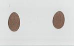 2 PENNINGEN, Postzegels en Munten, Penningen en Medailles, Overige materialen, Ophalen of Verzenden