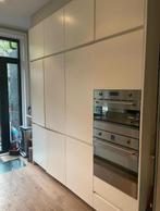 HOOGGLANS KEUKEN MET KASTENWAND+APPARATUUR, Huis en Inrichting, Wit, Graniet of Steen, Dubbelwandige keuken, Ophalen of Verzenden