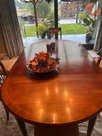 Eettafel Franse stijl massief.met 6 bijhorende stoelen, Ophalen, Gebruikt