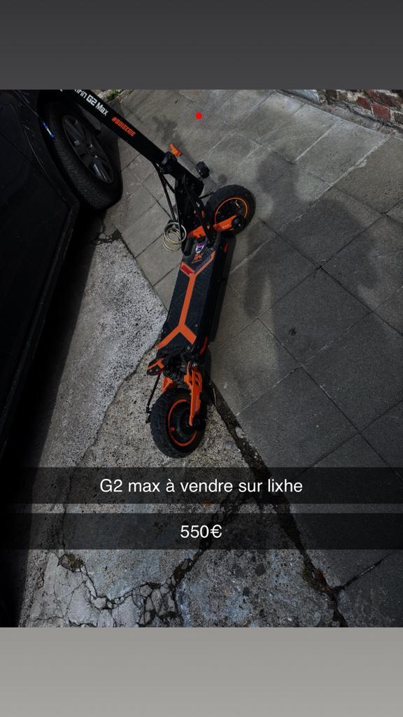 Kukirin g2 max, Fietsen en Brommers, Steps, Zo goed als nieuw, Ophalen