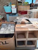 Allerhande vogelmateriaal te bekomen, apart of gans het lot, Dieren en Toebehoren, Ophalen, Gebruikt, Kooi-accessoires