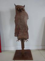 Ludo Giels, CBR-metaal, Wijze Uil, hoog 85 cm, Antiek en Kunst, Ophalen of Verzenden