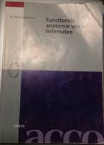 STUDIEBOEK - Functionele Anatomie van de ledematen, Utilisé, Enlèvement ou Envoi, Prof. Marc Van Leemputte, Enseignement supérieur