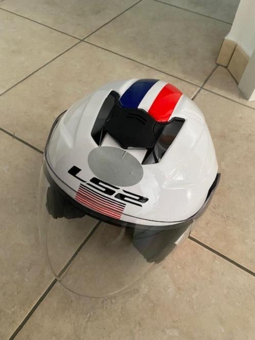 open helm, Fietsen en Brommers, Brommerhelmen, Gebruikt, Large, Ophalen
