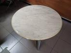 Table basse vintage avec plateau en marbre, Maison & Meubles, Enlèvement, Utilisé