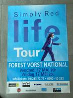 Poster Simply Red Life Tour in Vorst Nationaal, Ophalen of Verzenden, Zo goed als nieuw