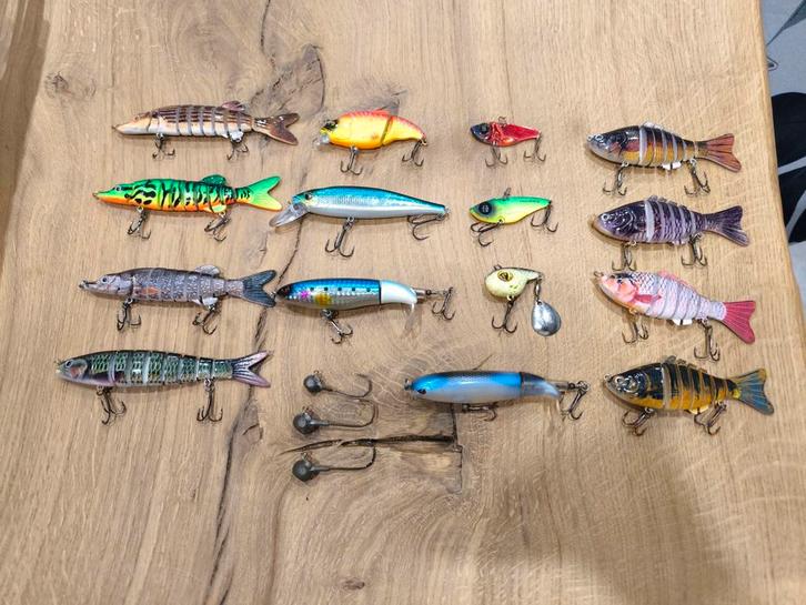 Lot de leurres dur, Watersport en Boten, Hengelsport | Roofvissen, Gebruikt, Ophalen of Verzenden