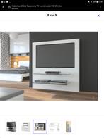 TV wandmeubel, Huis en Inrichting, Ophalen, Zo goed als nieuw, Glas, Met plank(en)