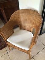 Rieten 1-persoonszetel, Huis en Inrichting, Ophalen, Eenpersoons, Minder dan 75 cm, Riet of Rotan